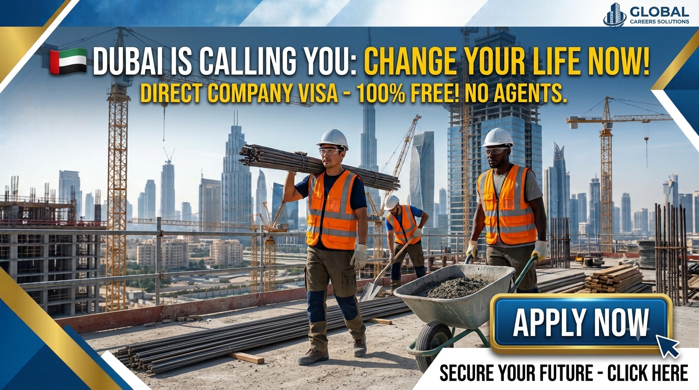 Dubai Construction Helper Jobs Hiring Direct Company Visa No Agent Fees Apply Online